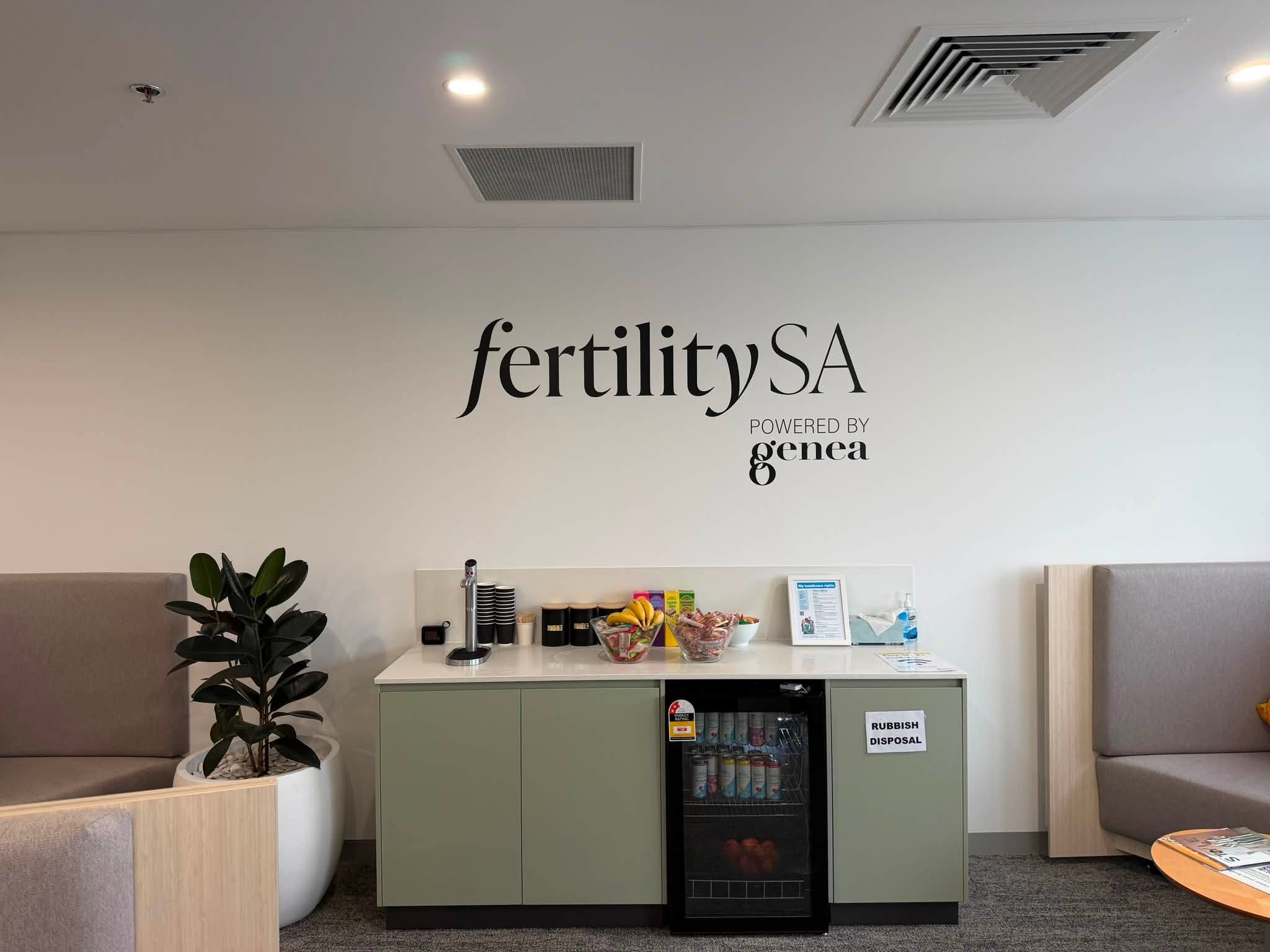 FertilitySA interior wall signage